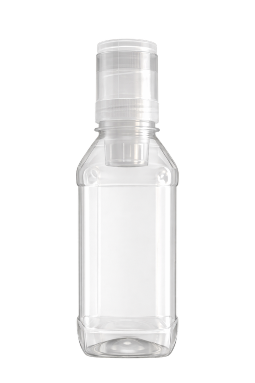 UPWELL smart cap bottle showing the separate powder chamber inside the cap