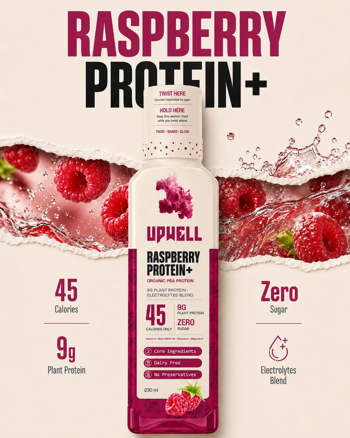 UPWELL Raspberry Protein+ — order online in Lebanon