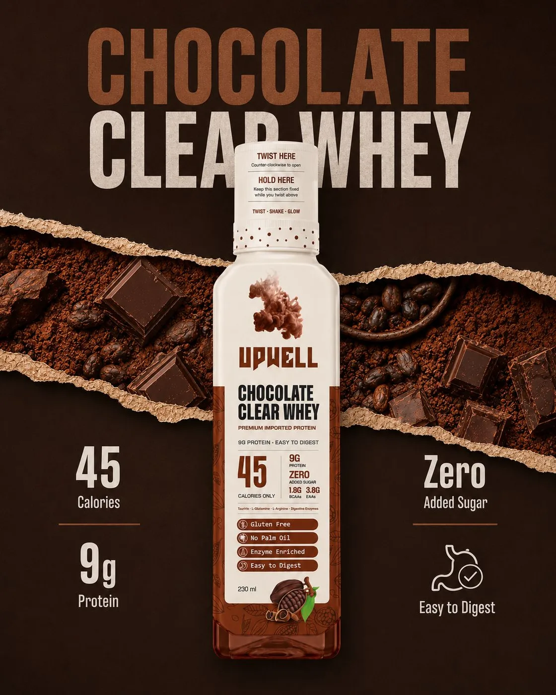 UPWELL Chocolate Clear Whey — order online in Lebanon